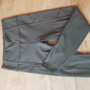 Athleta Rainier Tight, size S, military green color, good preowned condition